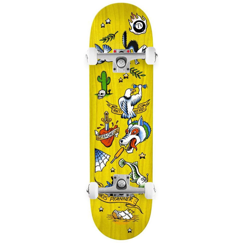 Anti Hero No Regerts Complete Skatebaord 8.25" x 32" | Free Aotearoa shipping when you order online with Pavement Skate Store.