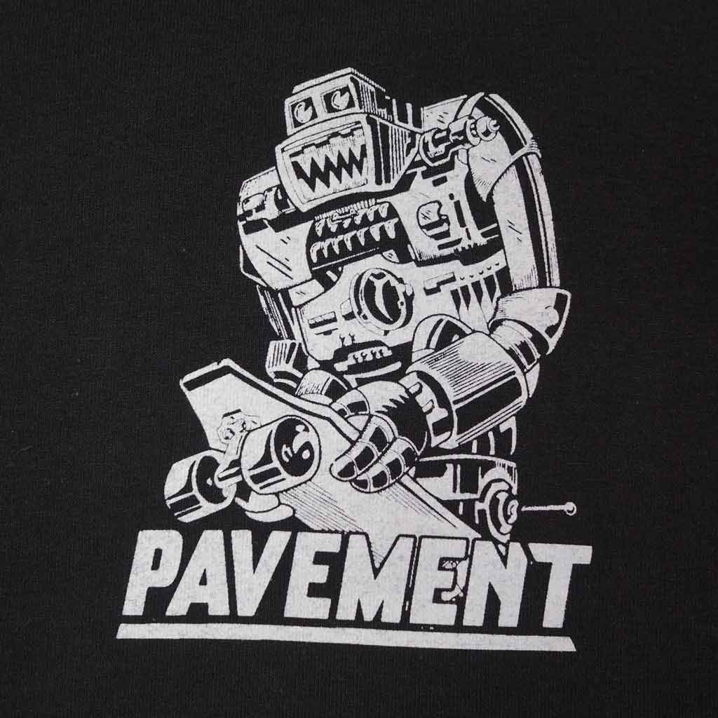 Pavement Robot Tee - Black. 100% cotton, regular fit tee featuring art work by Abe Hunter for Battle Magazine. Shop premium streetwear, skateboards, skate shoes and sneakers online. Free, fast NZ shipping over $100. Same day delivery available in Dunedin. Pavement skate shop, Ōtepoti.