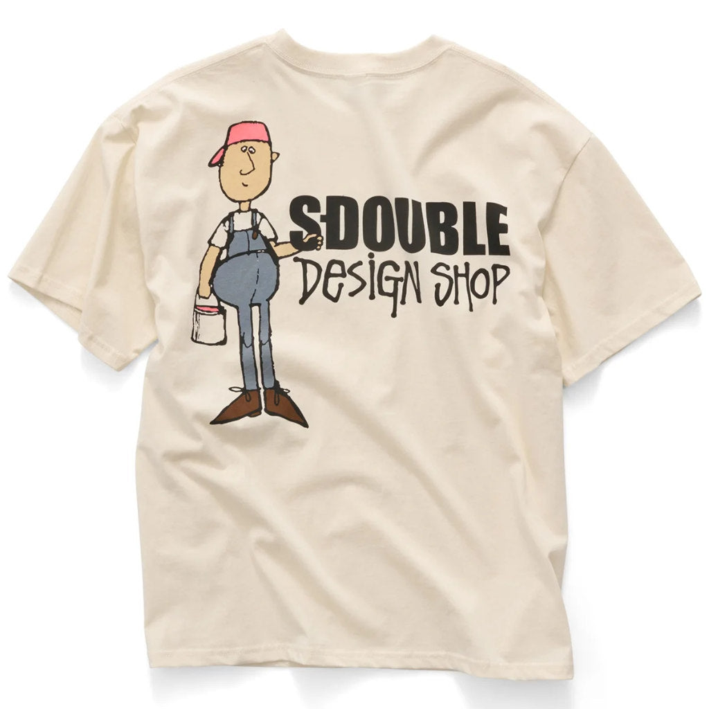 S/Double Painter Tee in Unbleached | Shop S/Double clothing online with Pavement Skate Store with free Aotearoa NZ shipping over $100*!