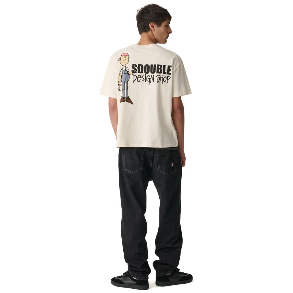 S/Double Painter Tee in Unbleached | Shop S/Double clothing online with Pavement Skate Store with free Aotearoa NZ shipping over $100*!