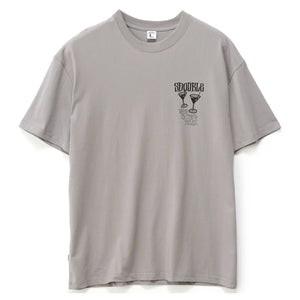 S/Double Time To Relax Tee - Stone | Free Aotearoa NZ shipping over $100* when you buy S/Double online with Pavement Skate Store.