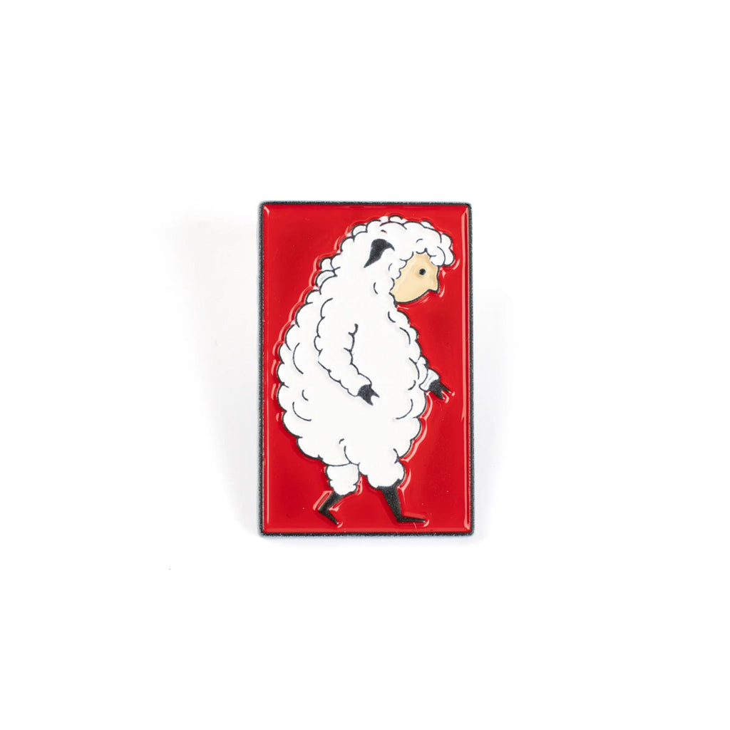 Alien Workshop Sheelpe Pin. The Sheeple  pin from Alien Workshop features a durable, high quality finish. Soft enamel construction with a single post, butterfly clutch fastener.