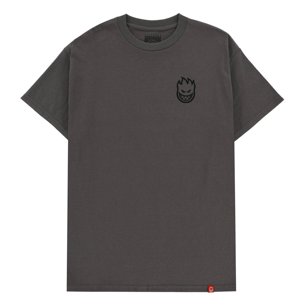 Spitfire Lil Bighead Tee Charcoal/Black | Shop Spitfire online with Pavement Skate Store with free Aotearoa NZ shipping over $100*!