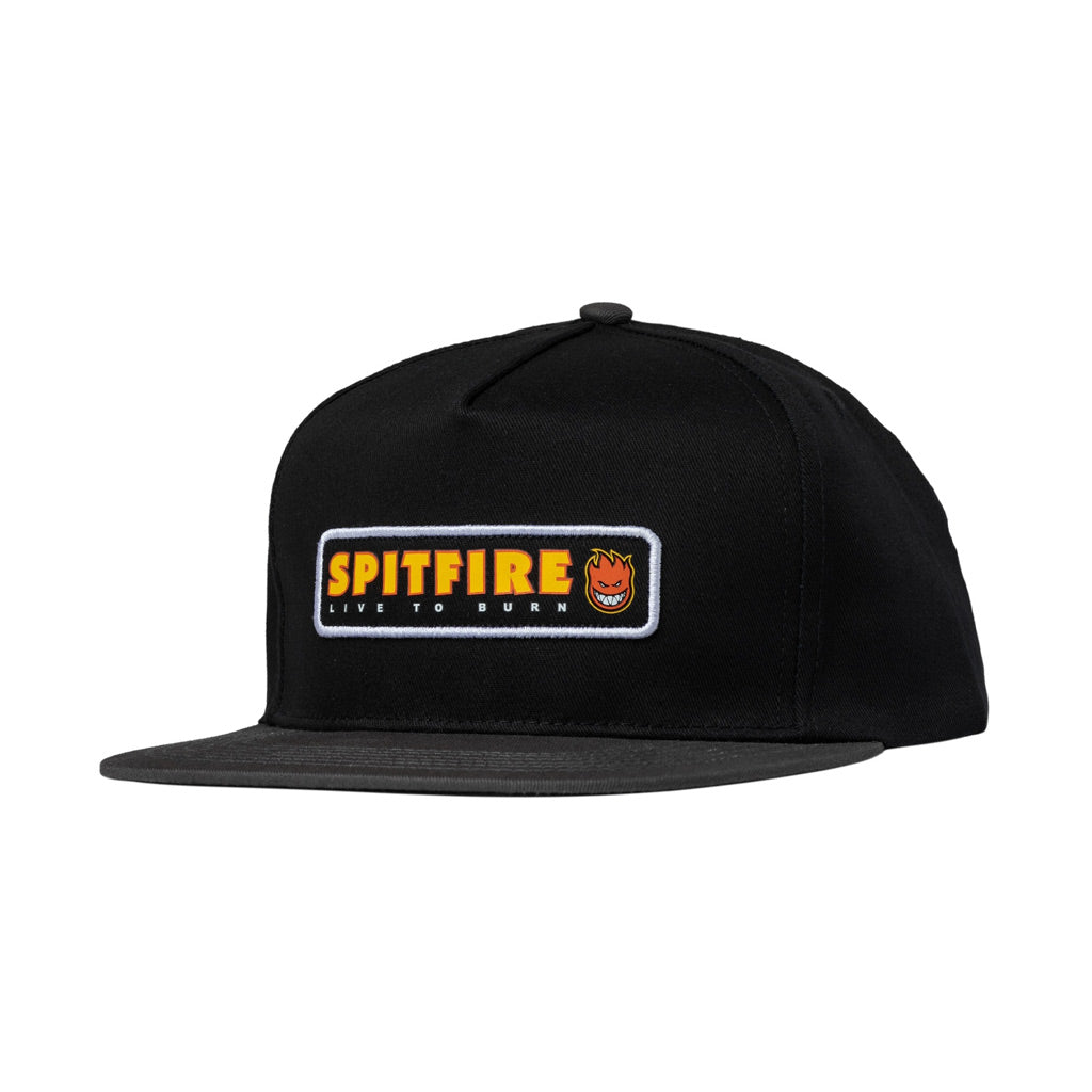 Spitfire LTB Patch Snapback - Black | Pavement