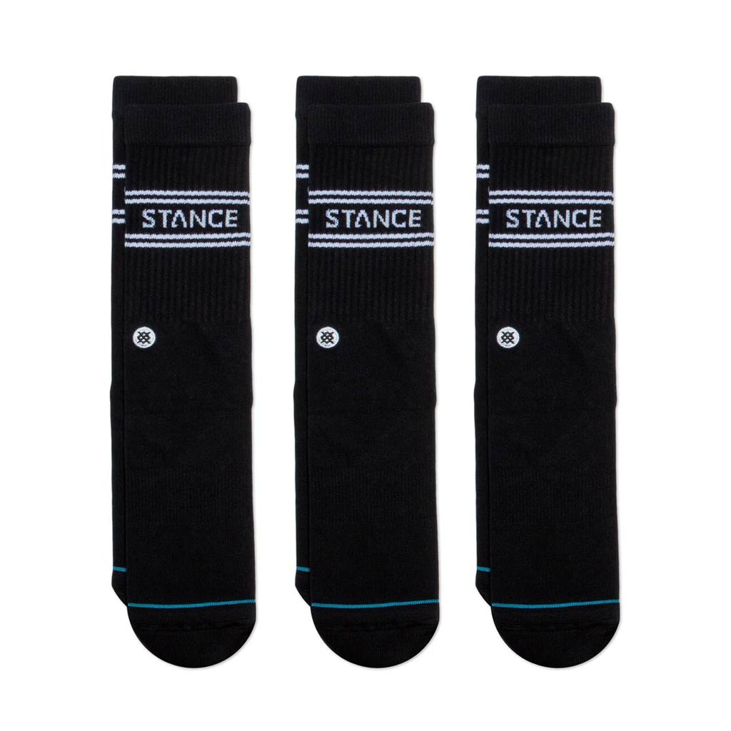Stance Basic 3 Packs Crew Socks - Black. Shop Stance socks online with Pavement and enjoy free NZ shipping over $150, same day Dunedin delivery and easy returns. Pavement, Dunedin's independent skate store since 2009.