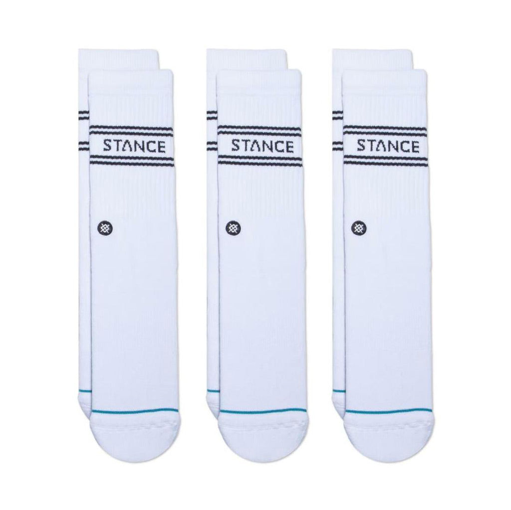 Stance Basic 3 Packs Crew Socks - White. Shop Stance socks online with Pavement and enjoy free NZ shipping over $150, same day Dunedin delivery and easy returns. Pavement, Dunedin's independent skate store since 2009.