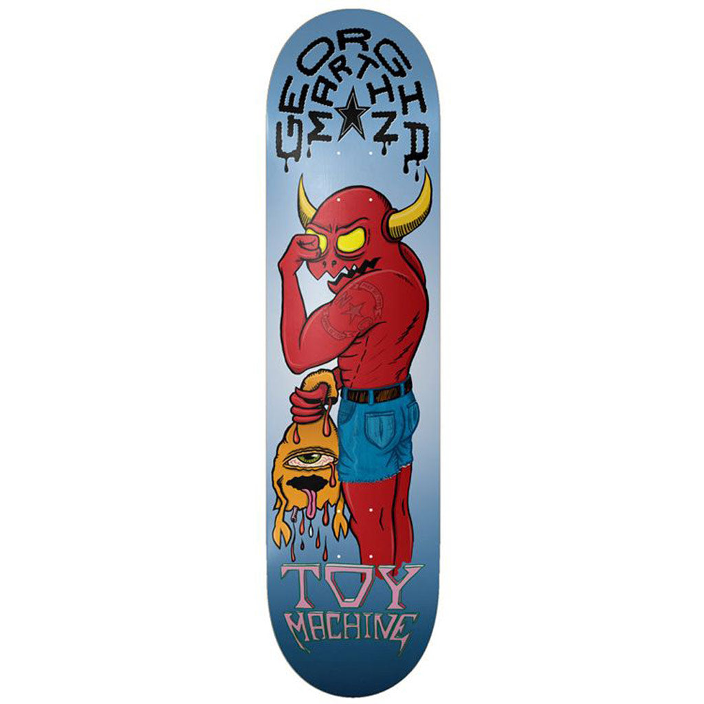 Toy Machine Georgia Martin Monster Skateboard Deck 8.25" x 31.63". GEORGIA RIPS! Toy Machine x Georgia Martin. Medium Concave. Shop Toy Machine skateboard decks, clothing and accessories with skater owned/operated PAVEMENT. Free NZ shipping over $150 - Same day Dunedin delivery.