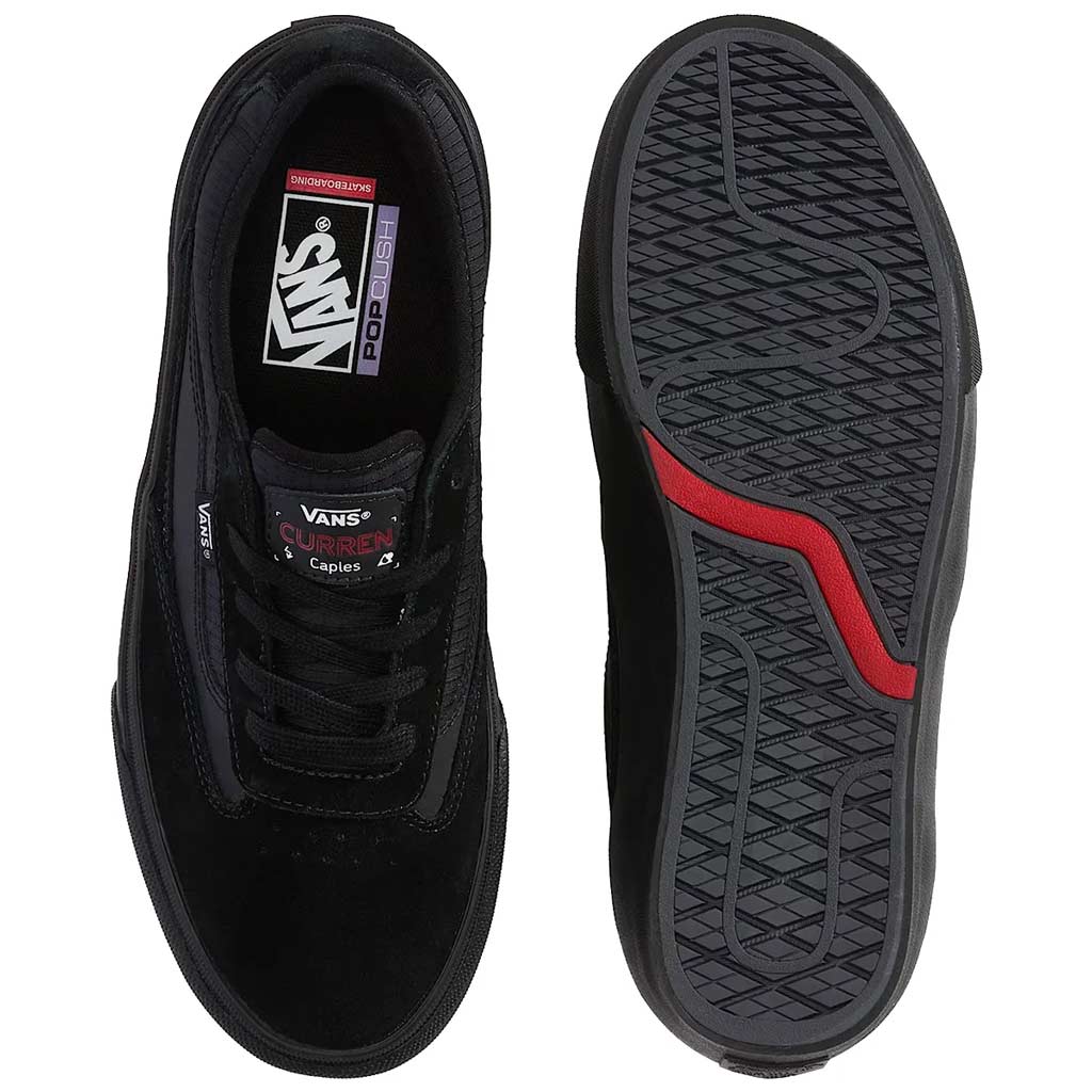 Vans Skate Curren Caples Skate Shoes - Black/Black | Shop Vans Skate shoes with free Aotearoa NZ shipping over $100* online with Pavement Skate Store.