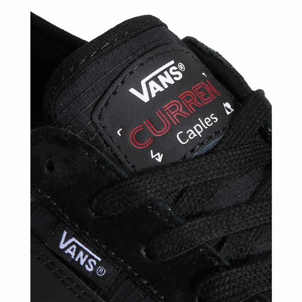 Vans Skate Curren Caples Skate Shoes - Black/Black | Shop Vans Skate shoes with free Aotearoa NZ shipping over $100* online with Pavement Skate Store.