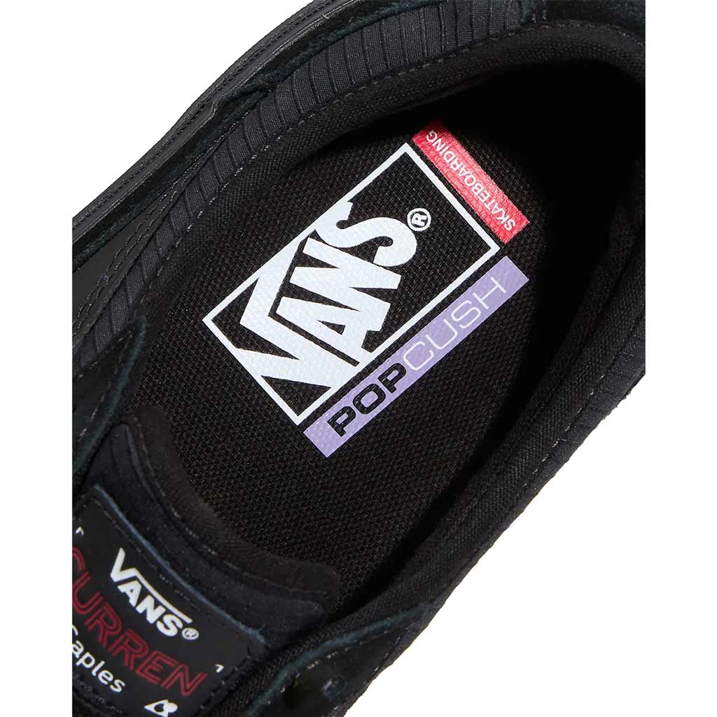 Vans Skate Curren Caples Skate Shoes - Black/Black | Shop Vans Skate shoes with free Aotearoa NZ shipping over $100* online with Pavement Skate Store.