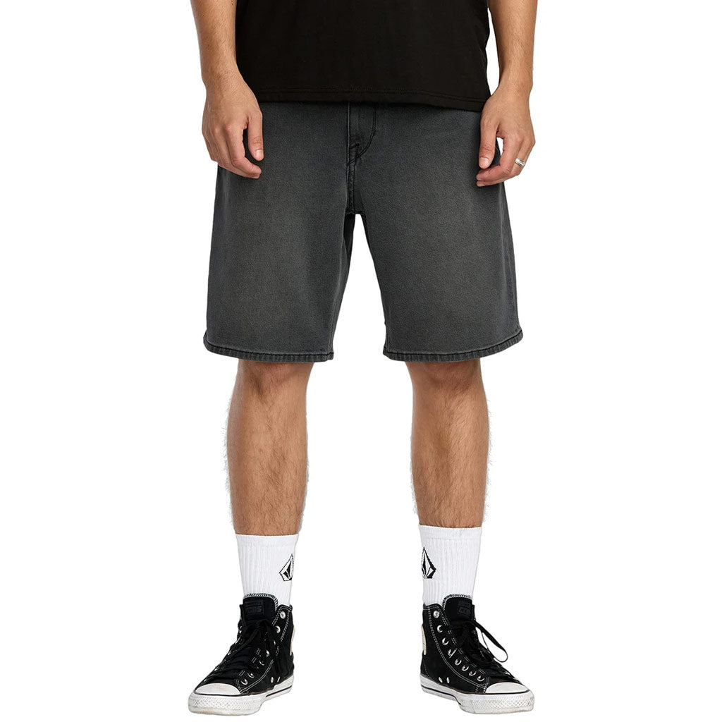 Volcom Billow Denim 22" Short - Concrete | Shop Volcom online with Pavement Skate Store and enjoy free Aotearoa NZ shipping on orders over $100*