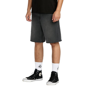 Volcom Billow Denim 22" Short - Concrete | Shop Volcom online with Pavement Skate Store and enjoy free Aotearoa NZ shipping on orders over $100*