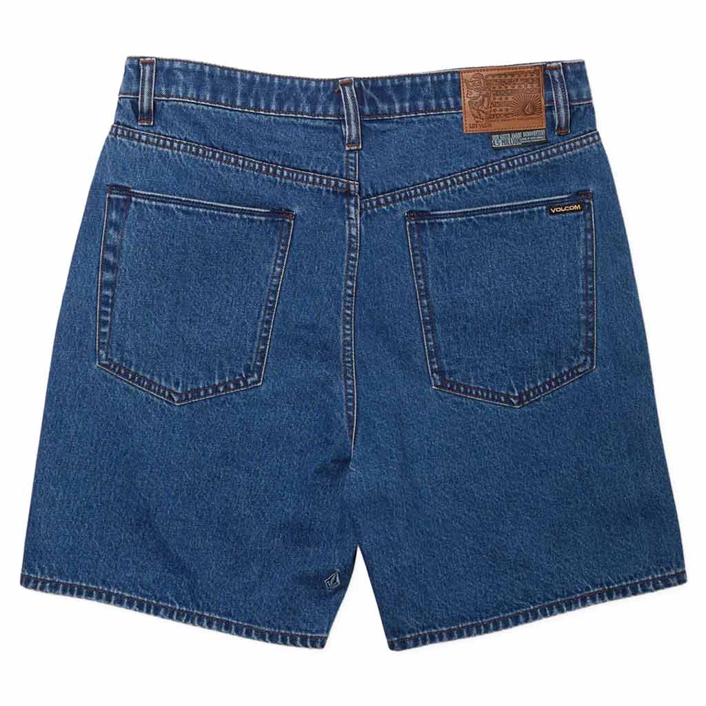 Volcom Billow Denim Short - Oliver Mid Blue. Relaxed fit5 pockets. Volcom Water Aware - Omit stone wash and softener. 100% Cotton. Shop denim shorts from Volcom, Butter Goods, Polar Skate Co., XLarge, Vic, Def and Dickies. Free NZ shipping over $100. Pavement skate shop, Dunedin.