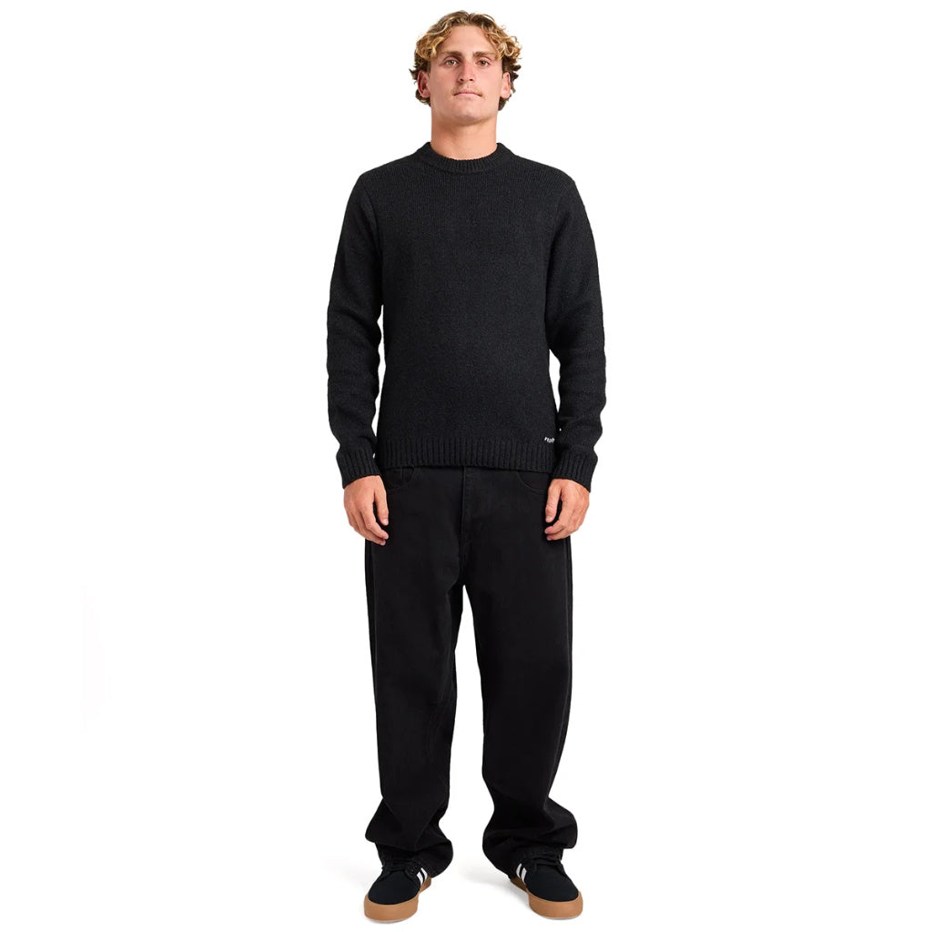 Volcom Edmonder II Sweater in Black | Shop Volcom online with Pavement Skate Store and enjoy free Aotearoa NZ shipping on orders over $100*!