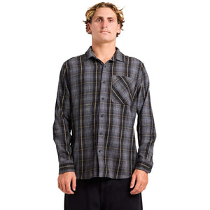 Volcom Heavy Twills Flannel in Gloss Black | Shop Volcom online with Pavement Skate Store and enjoy free Aotearoa NZ shipping on orders over $100*!