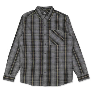 Volcom Heavy Twills Flannel in Gloss Black | Shop Volcom online with Pavement Skate Store and enjoy free Aotearoa NZ shipping on orders over $100*!
