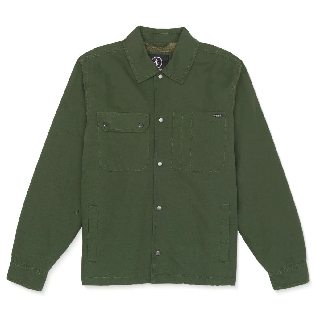 Volcom Larkin Lined Jacket in Squadron Green | Shop Volcom online with Pavement Skate Store and enjoy free Aotearoa shipping on orders over $100*!