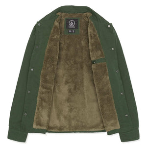 Volcom Larkin Lined Jacket in Squadron Green | Shop Volcom online with Pavement Skate Store and enjoy free Aotearoa shipping on orders over $100*!