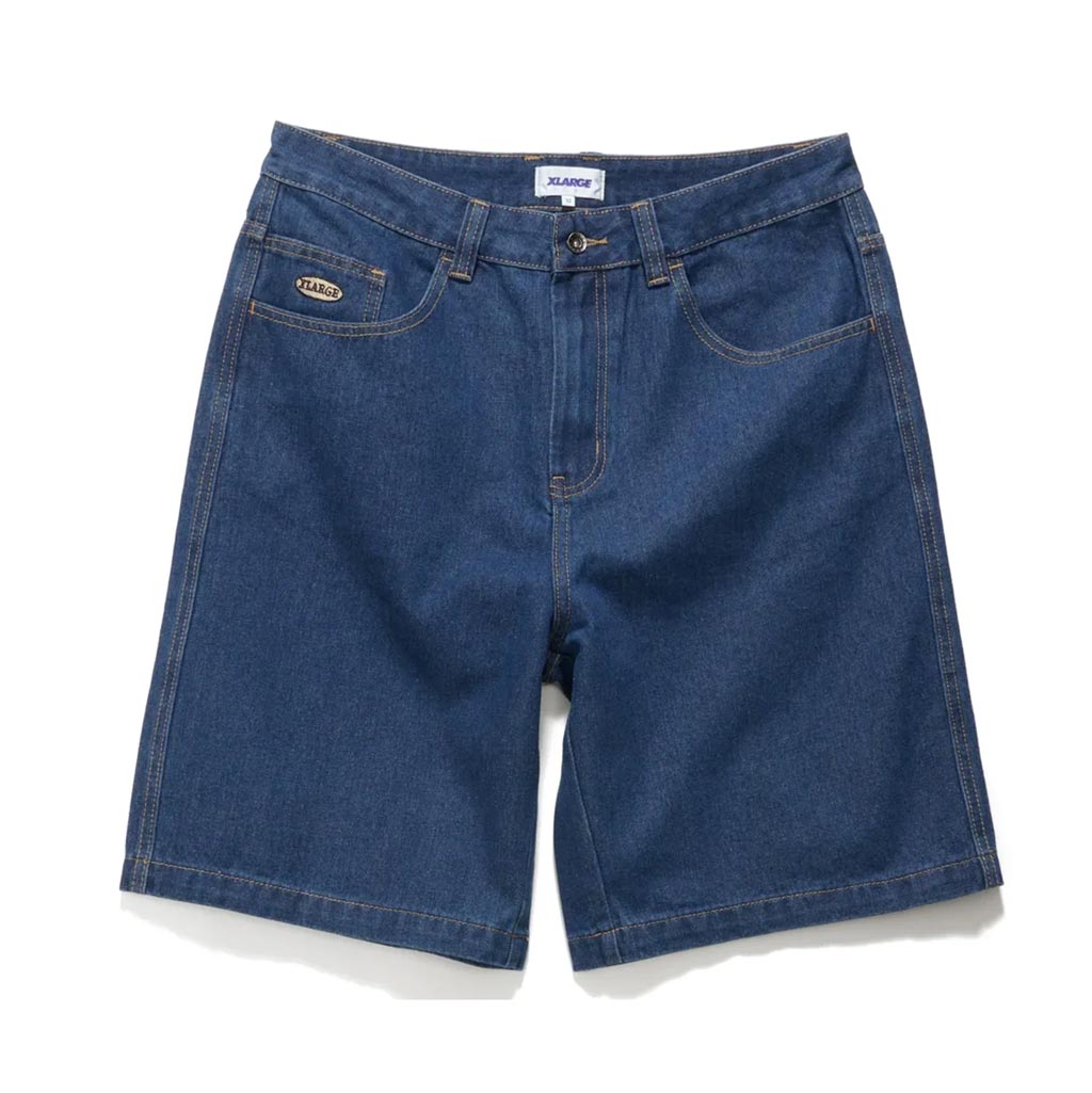 Xlarge Baggy Bull Denim 91 Short in Blue | Free Aotearoa NZ shipping on XLarge orders over $100* when you shop online with Pavement Skate Store!