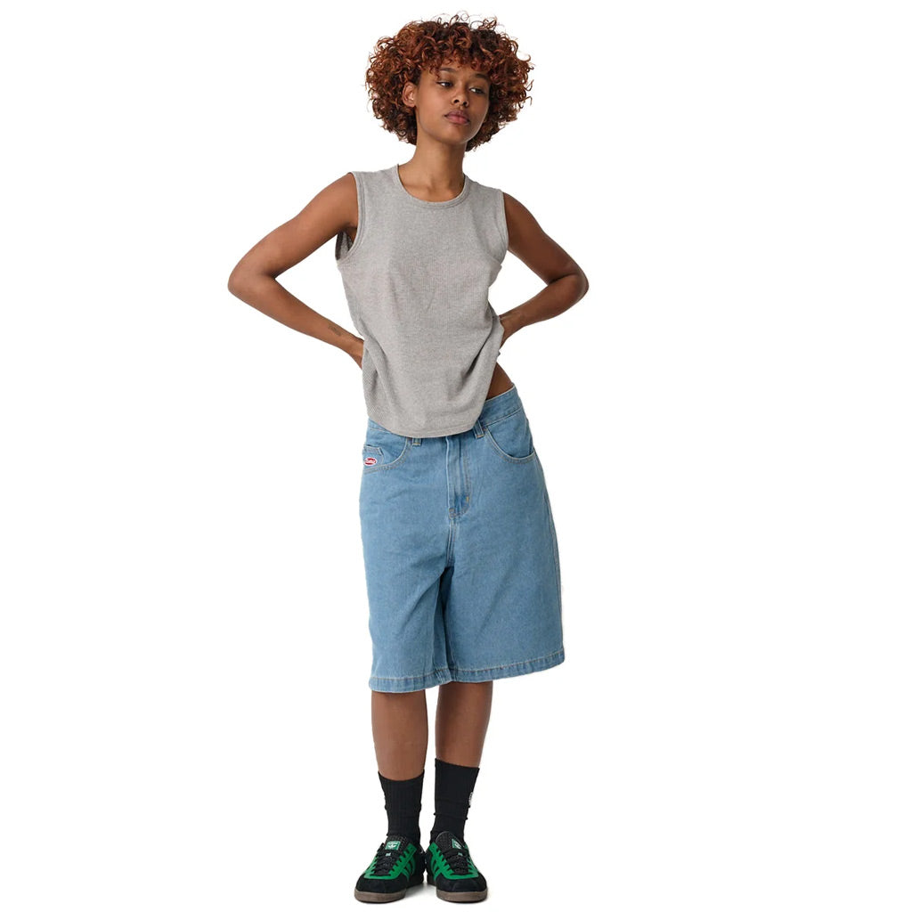 Xlarge Baggy Bull Denim 91 Short Mid Blue | Free Aotearoa NZ shipping on XLarge orders over $100* when you shop online with Pavement Skate Store!