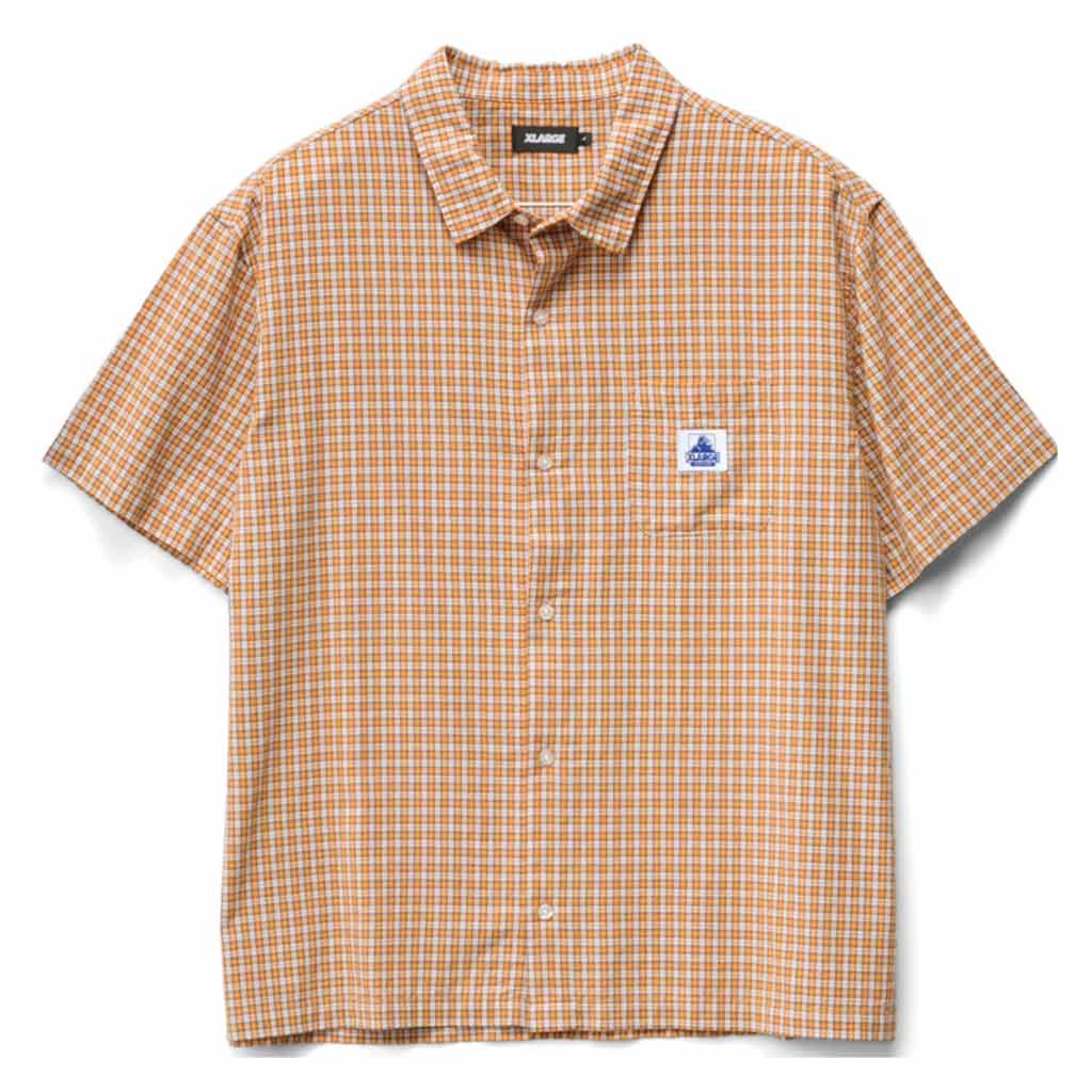 Xlarge Eli SS Shirt in Orange | Shop Xlarge clothing online with Pavement Skate Store with free Aotearoa NZ shipping on orders over $100*