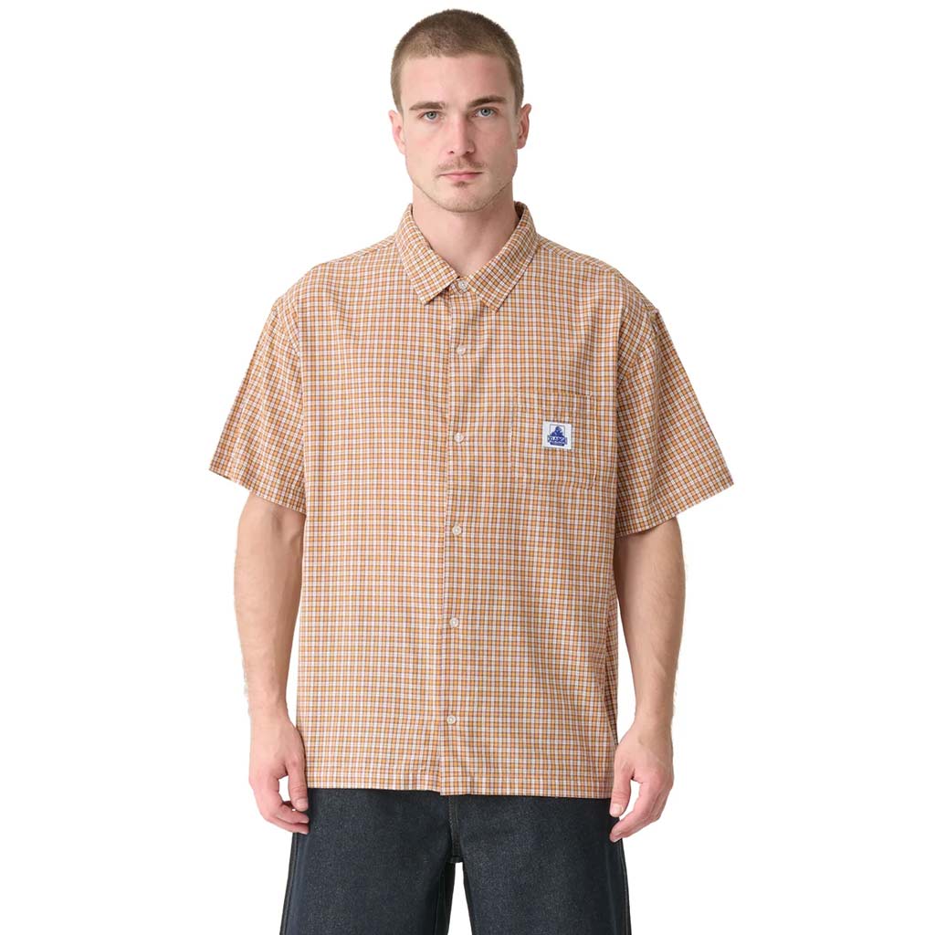 Xlarge Eli SS Shirt in Orange | Shop Xlarge clothing online with Pavement Skate Store with free Aotearoa NZ shipping on orders over $100*