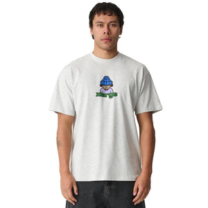 XLarge Grin Tee in Ash Heather | Shop XLarge brand clothing online with Pavement Skate Store with free Aotearoa NZ shipping over $100*!