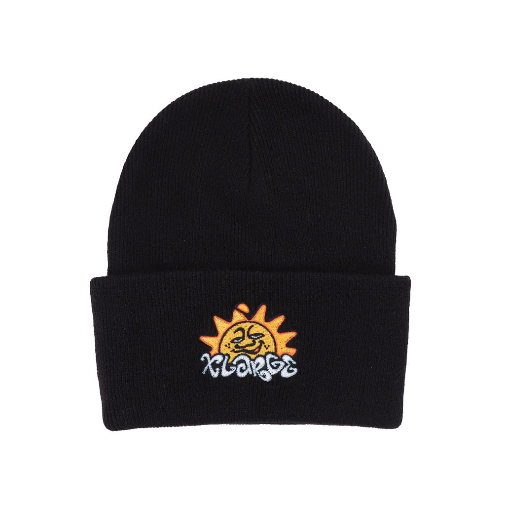 X-Large Sunshine Beanie - Black. OSFA. Shop X-Large streetwear and accessories online and instore. Fast, free NZ shipping when you spend over $100 on your X-Large order. Afterpay and Laybuy available. Pavement skate store, Dunedin.