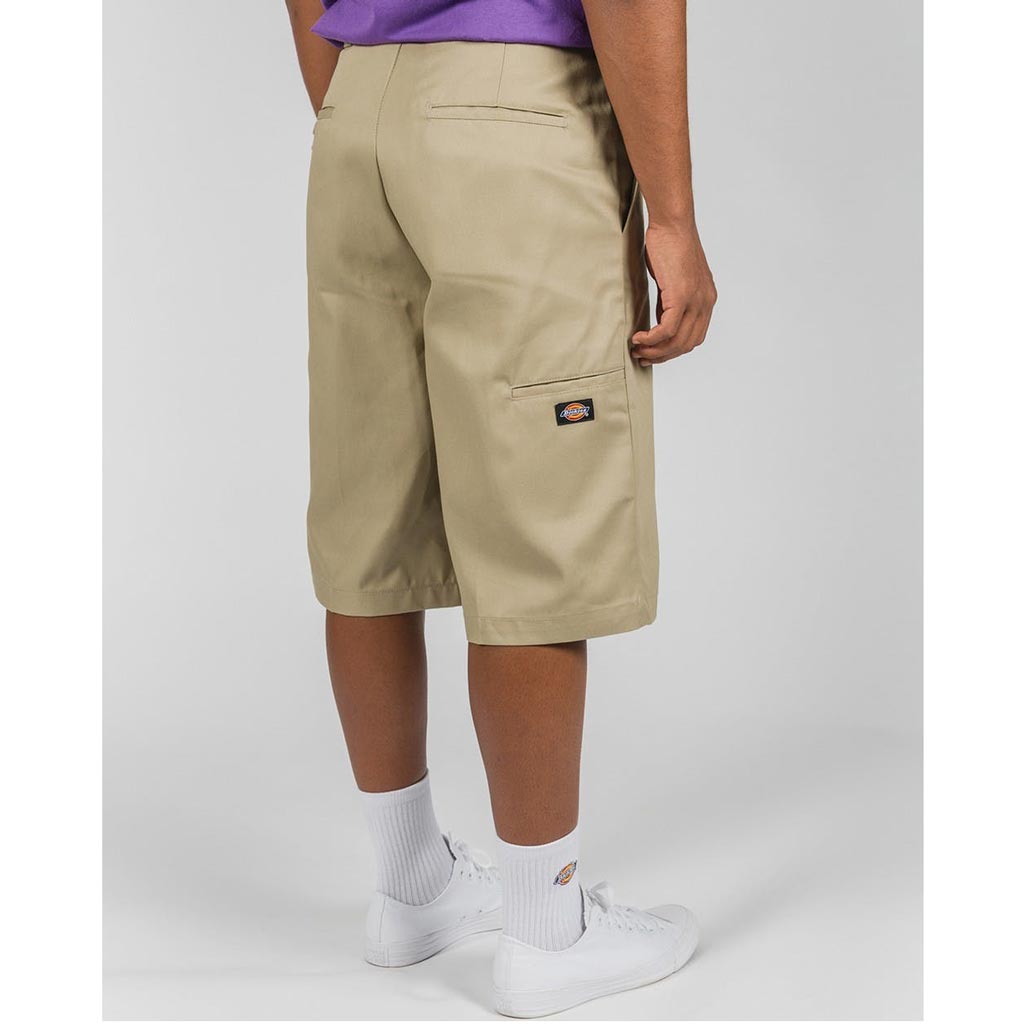 DICKIES 42283 13" LOOSE FIT MULTI POCKET WORK SHORT  - KHAKI