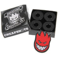 Spitfire Cheapshot Bearings. Set of 8 bearings. Rated ABEC 3. Made form heavy grade steel. Removeable Black shielded bearings. Comes with Spitfire sticker. Shop Spitfire online with Pavement Skate Store. Free Aotearoa NZ shipping over $100*.