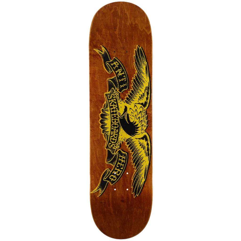 Anti Hero Misregistered Inverse Eagle. 8.5" x 31.75". 14" wheelbase. 7.06" nose. 6.625" tail. Traditional 7-ply construction. Enjoy free shipping in NZ on all Anti Hero orders over $100 at Pavement Skate Shop Ōtepoti.