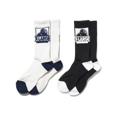 XLarge Classic OG Socks 4 Pack - Black/White | Pavement 