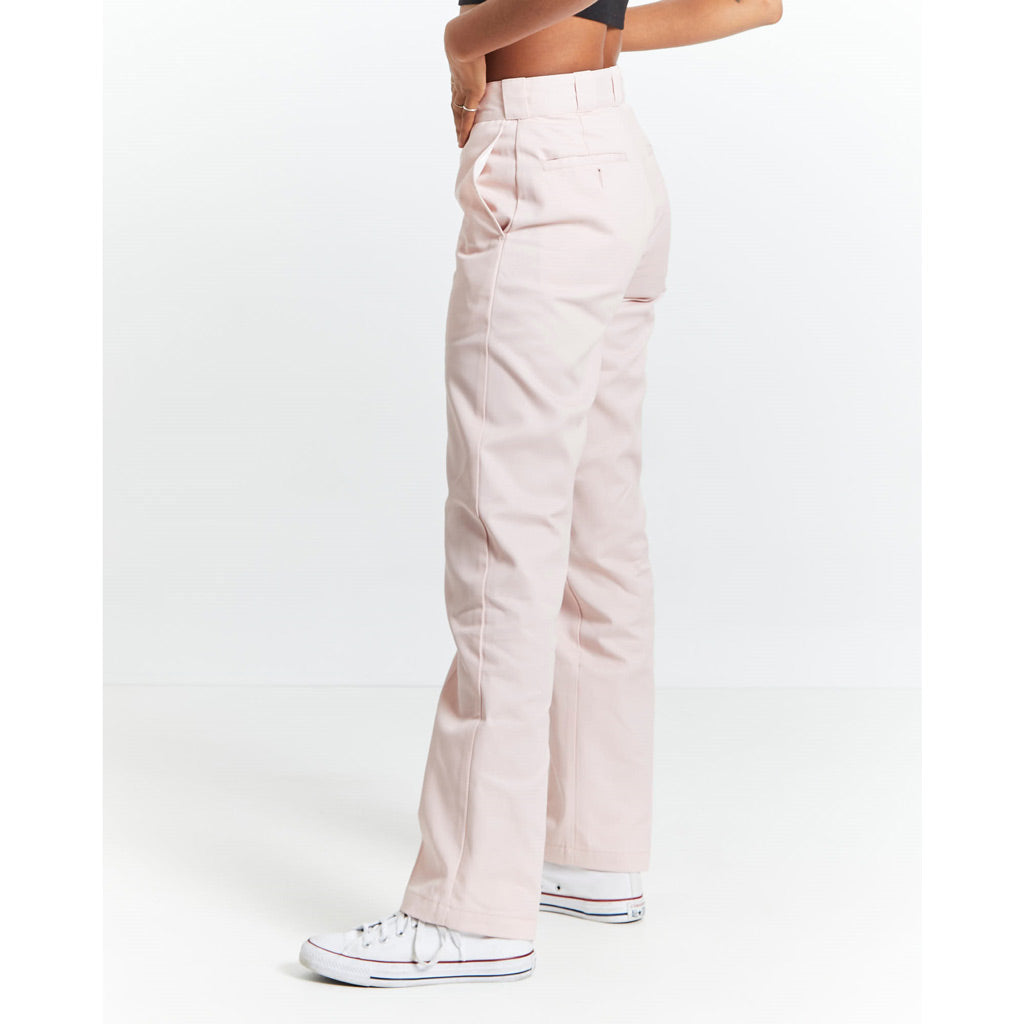 DICKIES 875 HIGH RISE TAPERED FIT PANTS - PINK