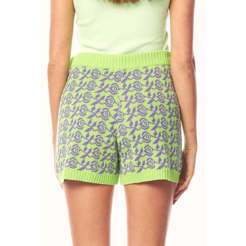 MISFIT DONOR HEIGHTS KNITTED SHORT - LIME