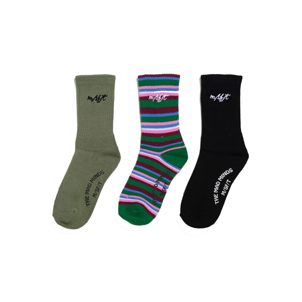 Misfit Sk8 Birds 3 Pack Socks. The Misfit Shapes Sk8 Birds 3pk Socks in Multi is a 3 pack of socks with multi design all featuring "Misfit" sole print. Shop Misfit unisex socks and accessories and enjoy free NZ shipping on orders over $100 with Pavement, Dunedin's independent skate shop.