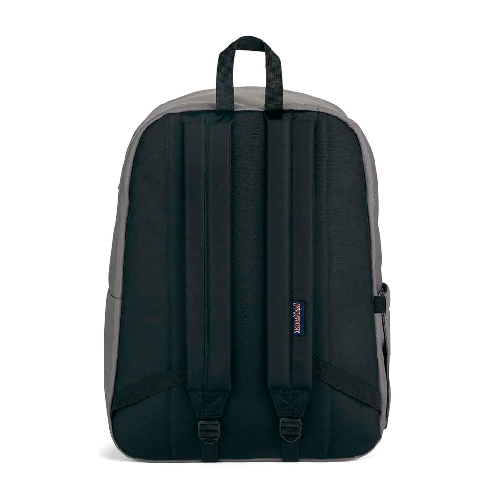 Jansport Superbreak Plus - Graphite Grey. The SuperBreak Plus is a great everyday pack and makes for an even greater school bag for students. Capacity: 26L. Weight 0.4kg. Dimensions: 42 x 32 x 14 cm. Fabric: 100% Recycled 600 D Polyester. Enjoy free N.Z shipping on your Jansport orders over $100. Pavement, Dunedin.