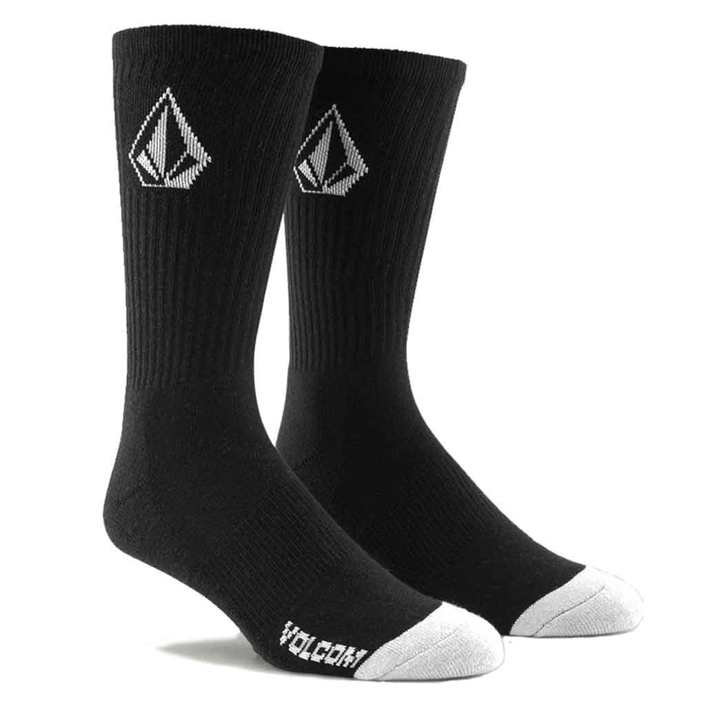 Volcom Full Stone Socks 3Pack - Black | Pavement