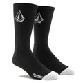 Volcom Full Stone Socks 3Pack - Black | Pavement