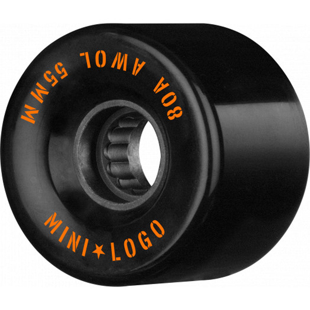 Mini Logo AWOL Skateboard Wheels 55mm 80a - Black | Pavement 