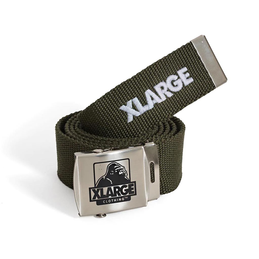The Xlarge 91 Web Belt in Military is a heavyweight cotton canvas belt with metal hardware and embroidered logo. Made from 100% NYLON WEBBING. Enjoy free shipping across NZ on your X-Large orders over $100. Pavement skate shop, Dunedin.