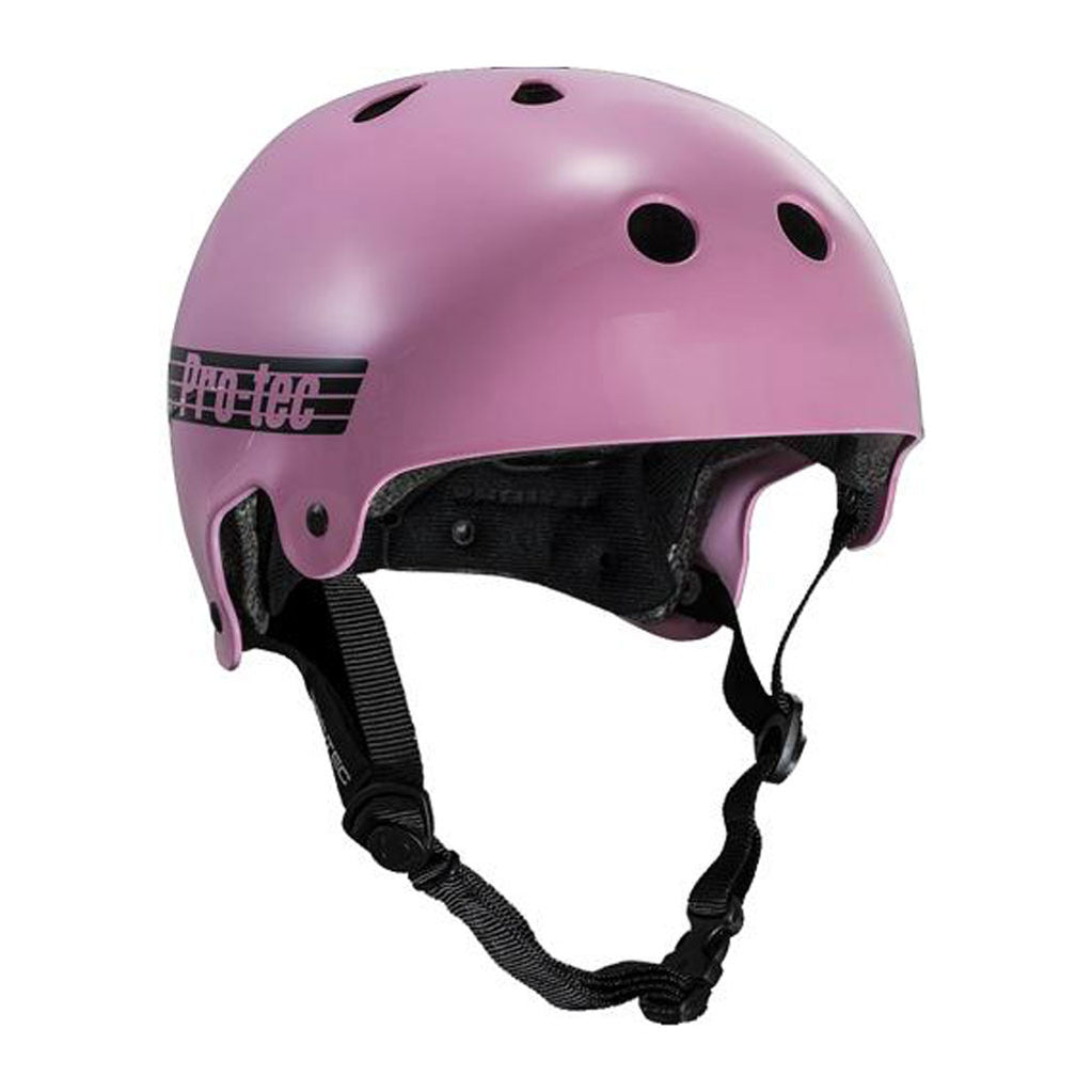 Protec Old School Cert Helmet - Gloss Pink | Pavement - Pavement NZ