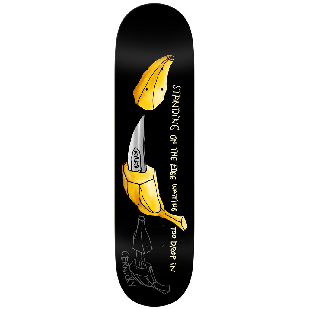 Krooked Eddie Cernicky Edge Skateboard Deck - 8.38" x 32.25". WB 14.5". Free Grip with purchase if you want it! Shop Krooked skateboard decks, complete skateboards, unisex and youth apparel, headwear and accessories and enjoy free shipping across New Zealand. Pavement skate shop, Dunedin.