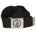 VOLCOM CIRCLE WEB BELT - BLACK
